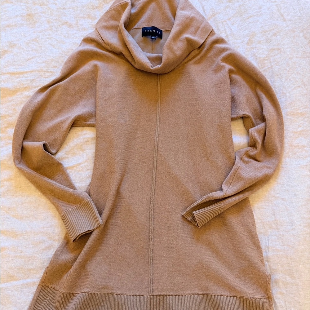 Premise Tan Turtle Neck Sweater